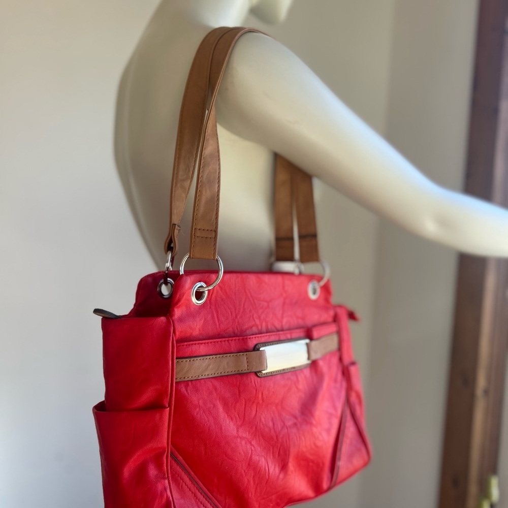 Rossetti burnt Red soft Leather Shoulder Bag